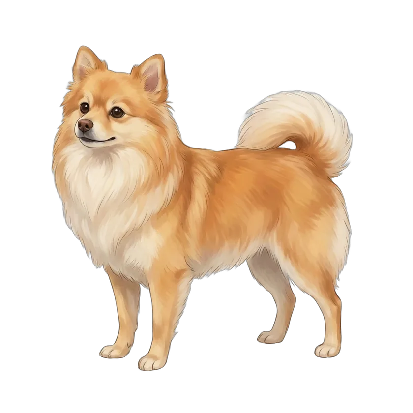 Kira, painted from those photos, standing on the desktop